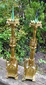 Pegasus – Kunst - Antik - Design presents: Pair of French gilt bronze church candlesticks, 19th century.