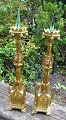 Pair of French 
gilt bronze 
church 
candlesticks, 
19th ...