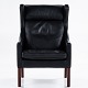 Roxy Klassik 
presents: 
Børge 
Mogensen / 
Fredericia 
Furniture
BM 2204 - 
'Wing back 
chair' in black 
leather and ...