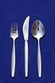 Cypress Georg Jensen Danish silver flatware, settings dinner cutlery of 3 pieces (with soup spoon).