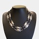 Antik Damgaard-Lauritsen presents: Georg Jensen; Necklace in sterling silver set with onyx #15