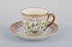 Royal Copenhagen Flora Danica demitasse cup with saucer.