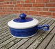 Blue Koka Swedish porcelain, covered pots with handle No 64