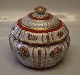 Dahl Jensen  Craquelur 241-704 DJ Lidded jar cracle  15 x 18 cm Red version