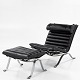 Roxy Klassik 
presents: 
Arne 
Norell / Norell 
Möbel AB
'Ari' lounge 
chair with 
stool in newer 
black 
'Prestige' ...