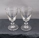 Berlinois glassware by Kastrup/Holmegaard, 
Denmark. Sauterne wine glasses 11cm   
