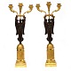 Pair of early 
19th century 
firegilt bronze 
candelabra. ...