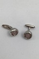 Danam Antik 
presents: 
Georg 
Jensen Sterling 
Silver 
Cufflinks No 
473 Sphere Rose 
Quartz