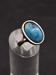 Sterling silver 
ring with 
turquoise