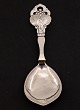 Hand-forged silver art nouveau large serving spoon
