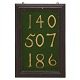 Hymn board with 
nine brass 
numbers circa 
1750. Size: ...