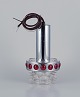 RAAK, Holland. 
Designer lamp 
in chrome, red 
plastic, and 
...