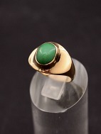 14 carat gold ring  with jade