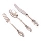 Evald Nielsen No. 6 Mittagsbesteck aus Sterlingsilber. 21 Teile insgesamt