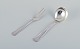 Cohr, Danish silversmith. "Old Danish". Large serving spoon and carving fork in 
830 silver.