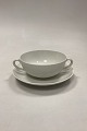 Danam Antik 
presents: 
Royal 
Copenhagen 
Salto White 
Dinnerware 
Large Bouillon 
Cup and Saucer