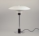 Poul Henningsen for Louis Poulsen, 4/3 table lamp with white metal shades.