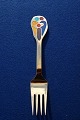 Michelsen Christmas fork 
2000 of Danish gilt sterling silver