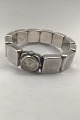 Danam Antik 
presents: 
Georg 
Jensen Sterling 
Silver Bracelet 
integreted 
watch No. 196 
Astrid Fog