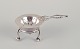 Georg Jensen, early tea strainer with holder. 830 silver.