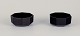Arcoroc, France.
Two octagonal bowls in black glass.