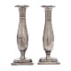 Pair of pewter candlesticks circa 1840. H: 20,5cm