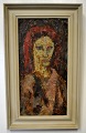 Løfgren, Hans 
(1892 - 1971) 
Denmark: Female 
portrait.