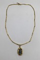 Bent Gabrielsen 
18ct Gold 
Necklace and 
Pendant (Opal)