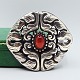 Antik 
Damgaard-
Lauritsen 
presents: 
Bernhard 
Hertz; An Art 
Nouveau silver 
belt buckle 
with set with a 
carnelian