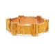 14kt gold Lapponia bracelet by Bjørn Weckström. Dated 1972. W: 1,8cm. L: 18,5cm