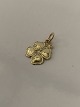 Pendant shaped like a four-leaf clover in 14 carat gold, stamped BH 585.