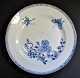 Chinese blue 
painted plate, 
approx. 1780, 
Kangxi.
