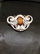 Art Nouveau silver brooch