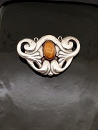 Art Nouveau silver brooch