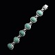 Bestik.dk 
presents: 
Georg 
Jensen. 
Sterling Silver 
Bracelet with 
Amazonite #51 - 
Harald Nielsen. 
Size small.