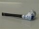 Blue Fluted Danish Porcelain Pipe
