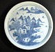 Chinese 
blue-painted 
porcelain 
plate, 20th 
century