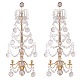 Pair of Gustavian gilt Appliques. Sweden circa 1780. H: 87cm. W: 38cm