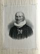 Portræt af 
Teolog og 
biskop J.P. 
Mynster - 
litografi af 
...