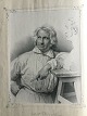 Portræt af 
Billedhugger 
Bertel 
Thorvaldsen - 
litografi ...