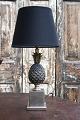 Rare Italian "Pineapple table lamp" in old silver-plated pewter designed by 
Mauro Manetti...