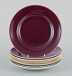 Eight Aluminia 
"Confetti" 
plates in 
glazed 
earthenware. 
...