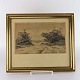 Carl Bloch 
radering
Sti til hav
34,5 cm
