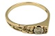 8-carat gold
Ring with 
clear stone - 
Size 55