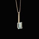 Bestik.dk presents: Sven Haugaard - Denmark. 14k Gold Pendant with Aquamarine.