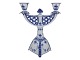 Antik K 
presents: 
Blue 
Fluted Full 
Lace
Two-armed 
candlelight 
holder