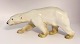 Bing & Grondahl. Porcelain figurine. Standing Polar Bear. Model 1785. Length 29 
cm. (2 quality)