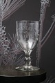 Old French 
souvenir wine 
glass with 
engraved 
writing and ...