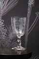 Old French 
souvenir wine 
glass with 
engraved 
writing and ...
