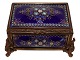 Tahan France
Gilded bronze 
Jewellery box 
with dark ...